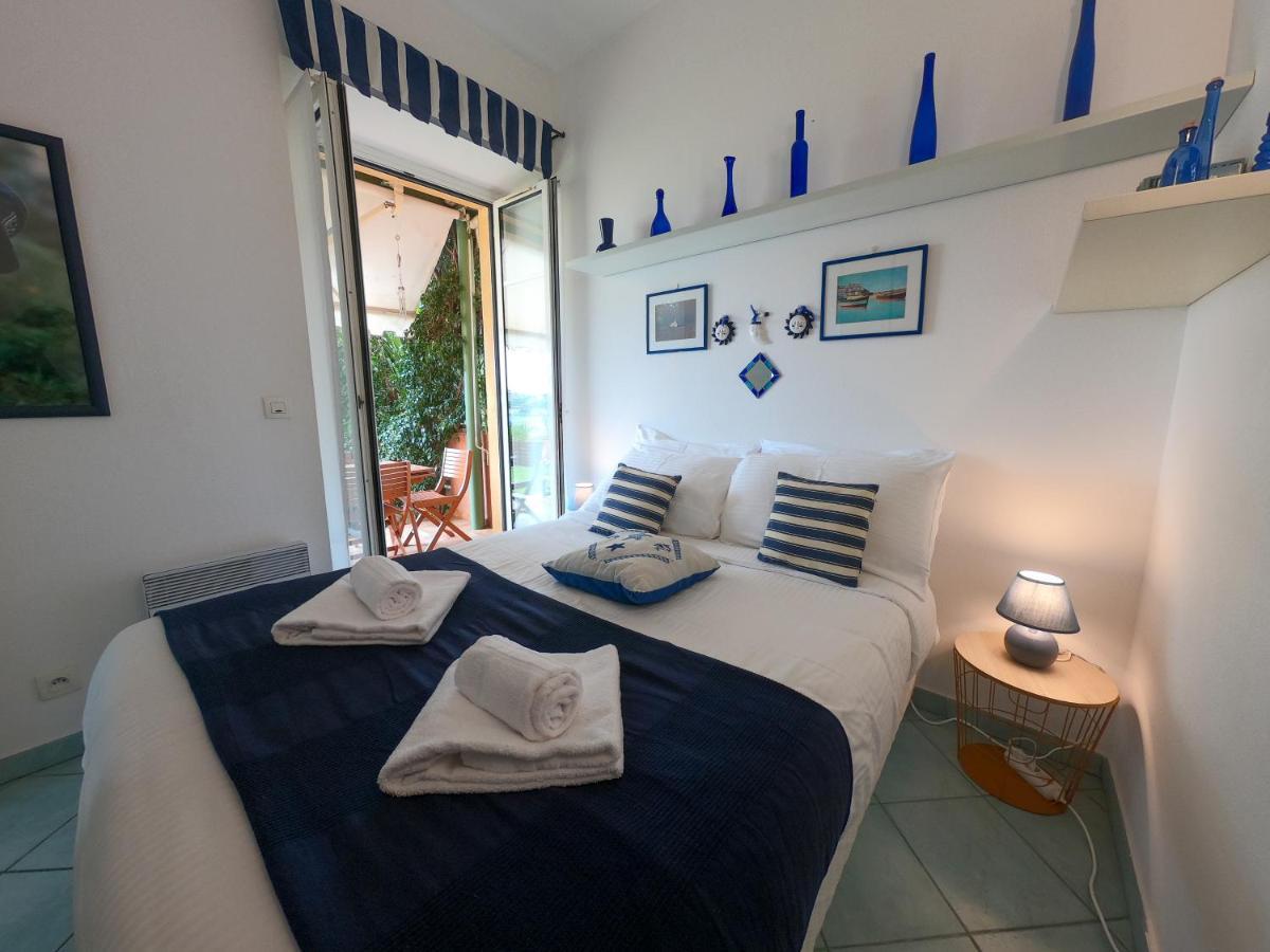 Apartamento Le Marie Jeanne 6 Pers Giardino Wifi Vista Mare Villefranche-sur-Mer Exterior foto